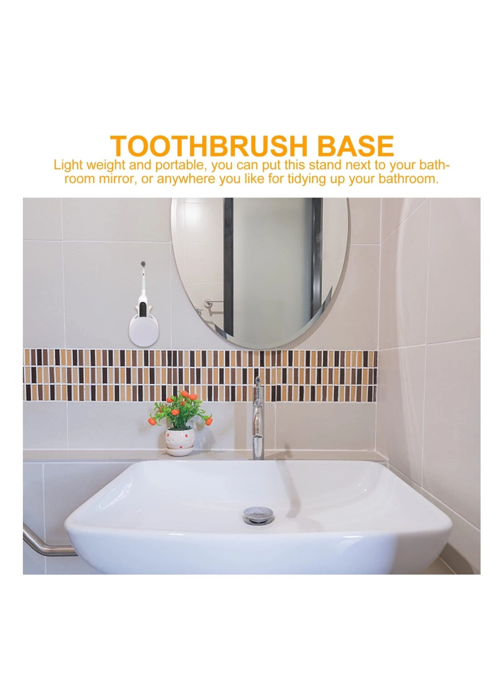 Electric Toothbrush Holder - Any toothbrush and electric toothbrush heads Wall-Mounted