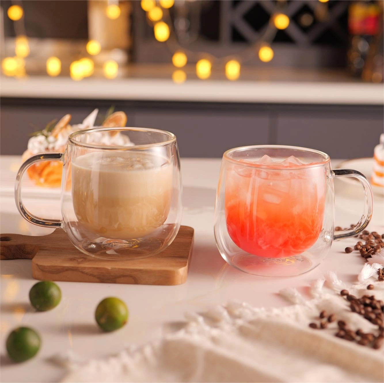 Glass Mug - 4 pcs - 290 ml