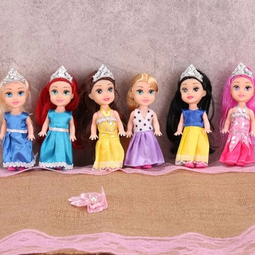 Little Royal Princess Dolls - 12 Pack 5 Inch