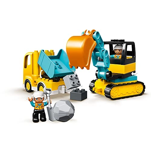 Construction Truck and Tracked Excavator (10931)