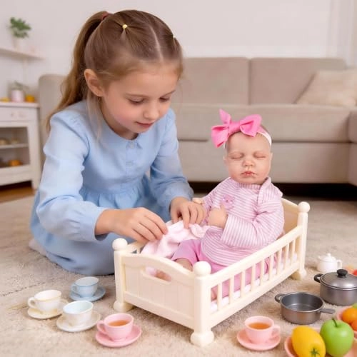 Reborn Baby Doll - 20-Inch Baby Girl Poseable Limbs Kit Ages 3+