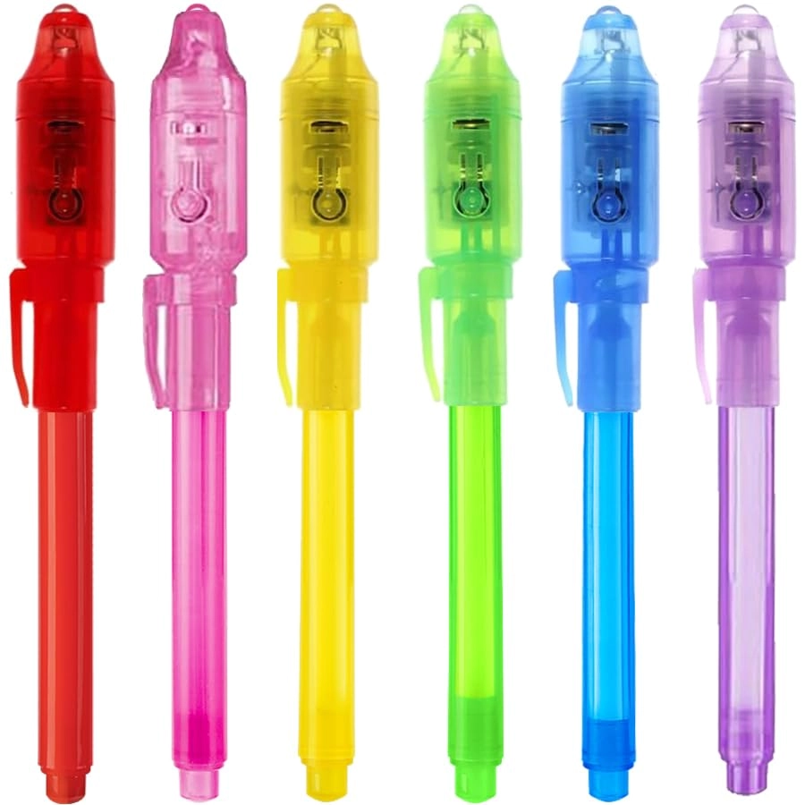 eodvics Invisible Ink Spy Pen - Multicolored