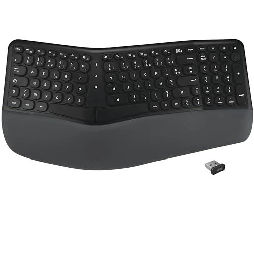 Ergonomic Wireless Keyboard - FR Wired/Wireless