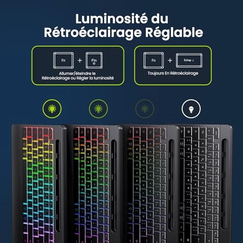 Backlight Keyboard - FR Wireless