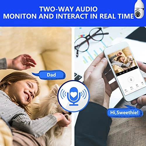 Light Bulb Security Camera 1080p