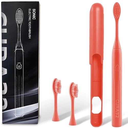 Electric Toothbrush - Ultrasonic 37500 VPM Soft DuPont bristles 2-Min Timer