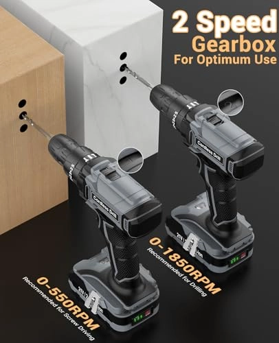 Cordless Drill Driver - 2000 Milliamp Hours