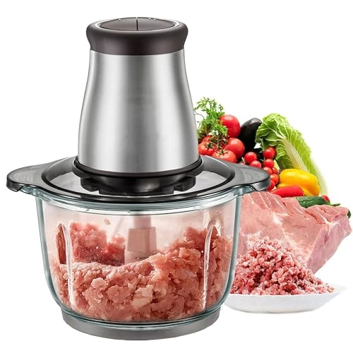 FEELING MALL Electric Meat Mincer - Stainless steel EU Plug