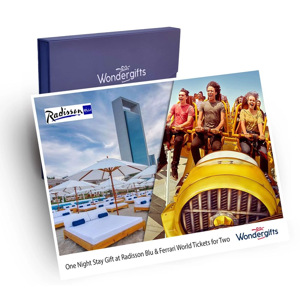 WONDERGIFTS One Night Stay At Radisson Blu & Ferrari World Tickets Experience