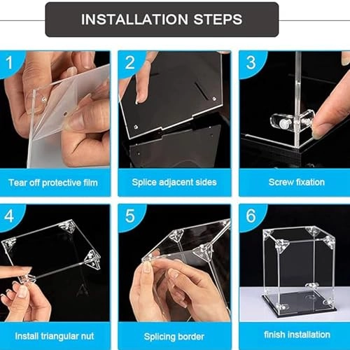 Acrylic Display Box for LEGO 10221 Super Star Expulsion Model - Acrylic 3mm thickness