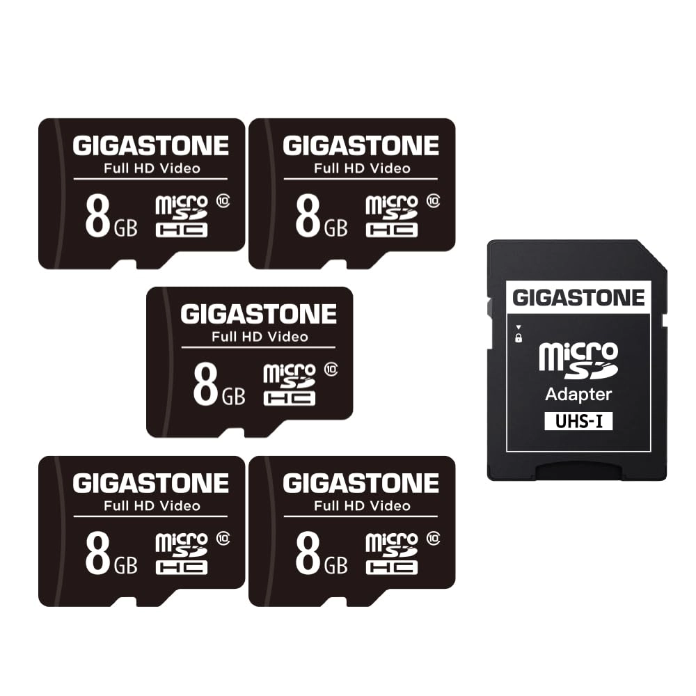 Gigastone Micro SD Card - 8GB Pack