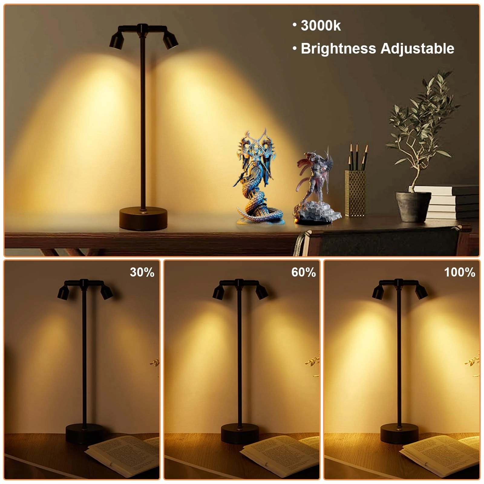 Rechargeable Cordless Spotlight - Table Spotlight Warm White