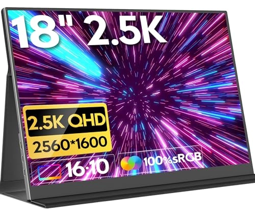 Portable Monitor - OUNSHLI Portable Monitor... 18 Inches 2560x1600
