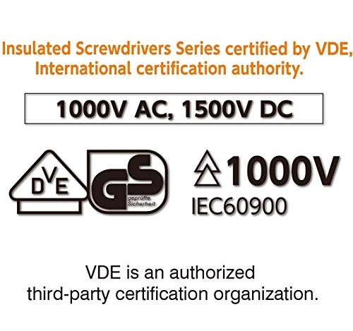 BALL Grip Insulated Pozidriv Screwdriver PZ1 x 75mm