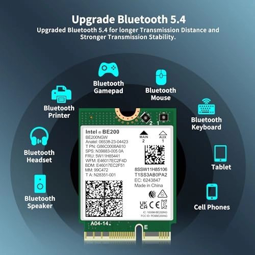 BE200 - Tri-band M.2/NGFF Wireless