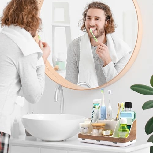 Bathroom Countertop Organizer - 7 Slots