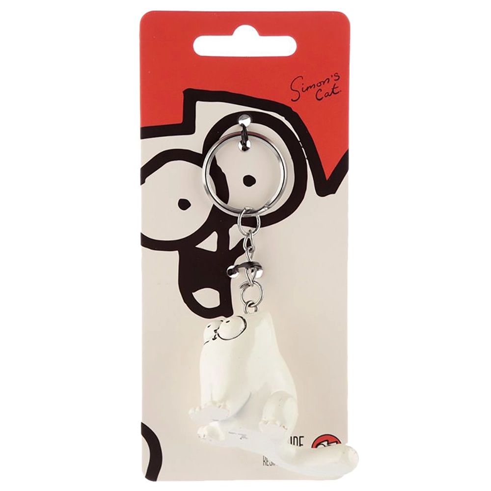 Simon's Cat Keyring - Sitting