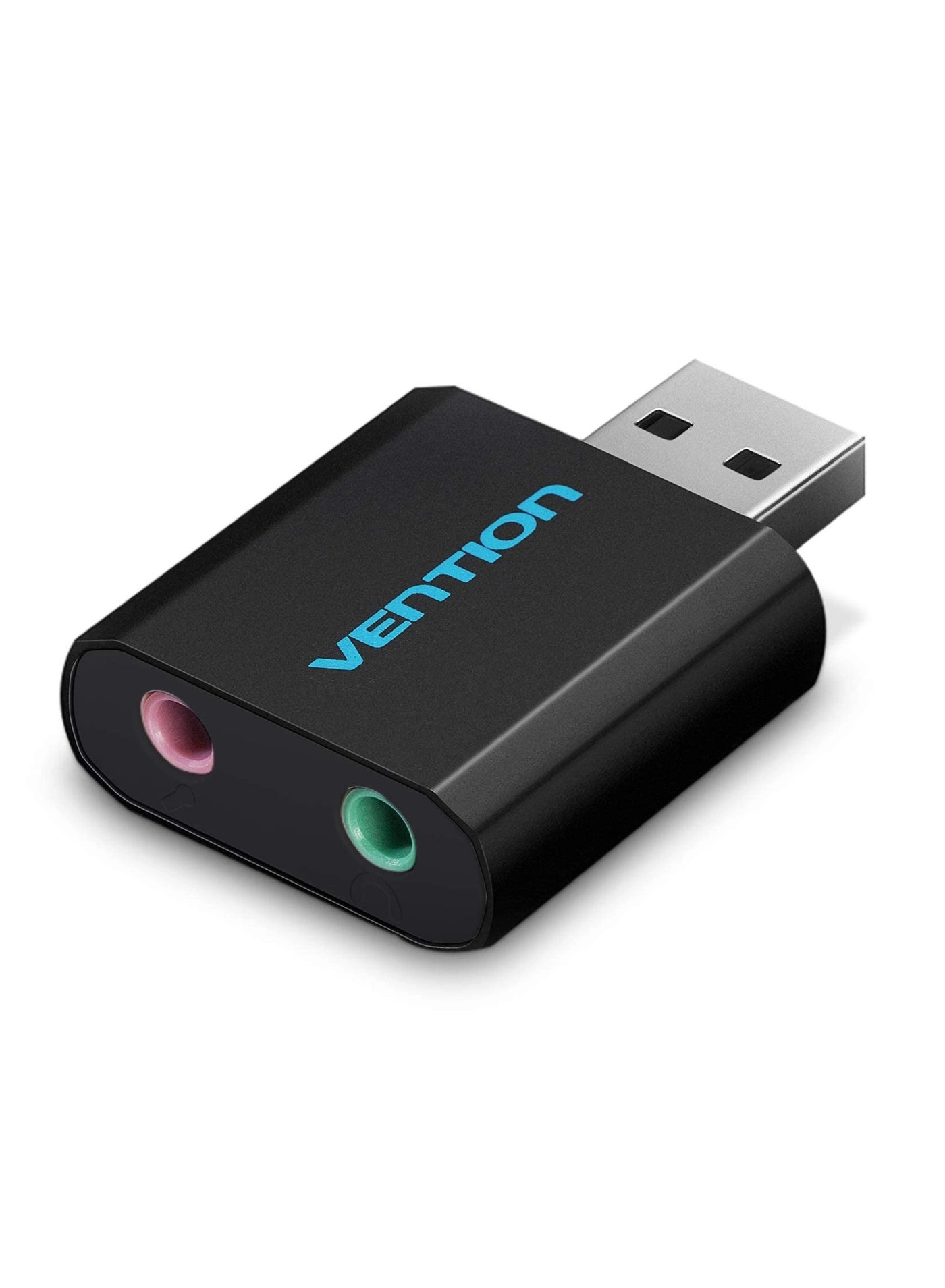 USB External Sound Card - Stereo Earphone Mic Adapter for PC/Laptop/PS4