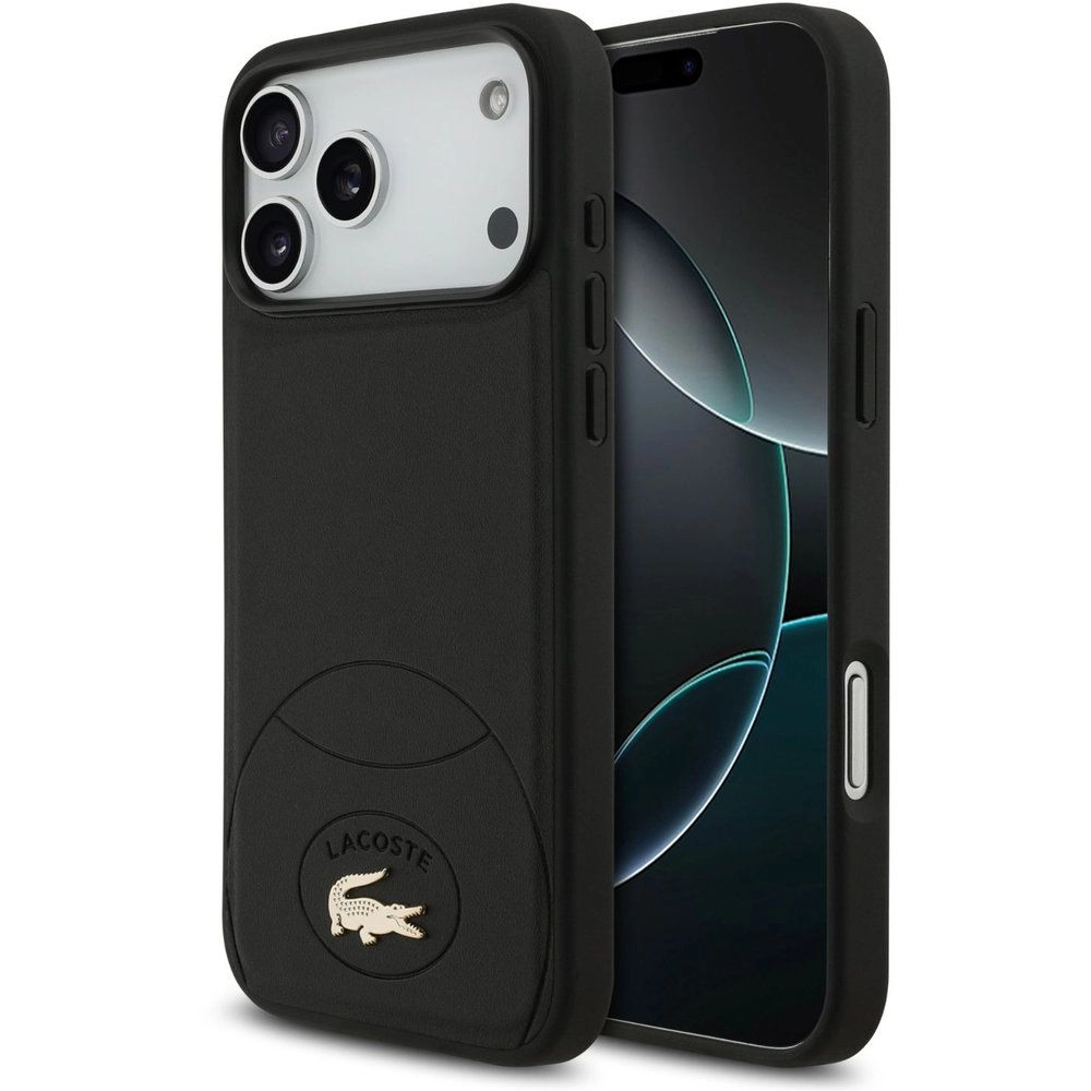 Lacoste PU Leather Hard Case with MagSafe for iPhone 17 Pro Max