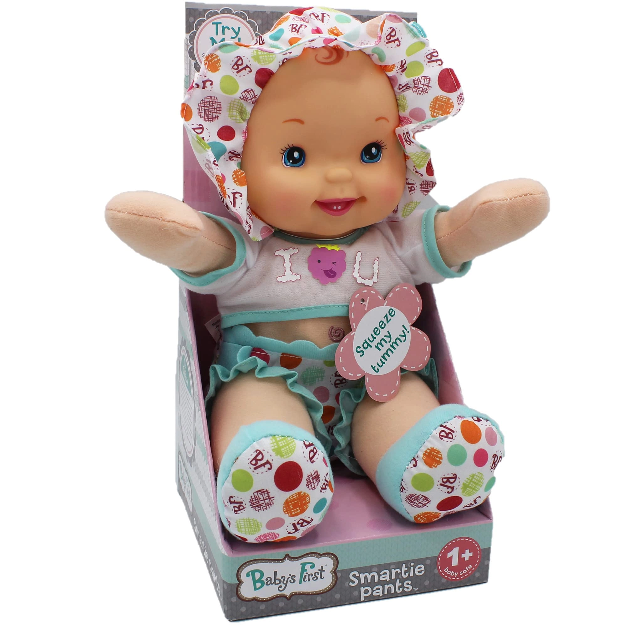 Baby's First Smartie Pants Baby Doll - 13 Inch Soft body Ages 1+