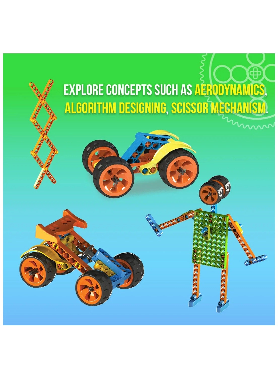 Junior - wheel & axle aerodynamics linkages suspension - 5 years+