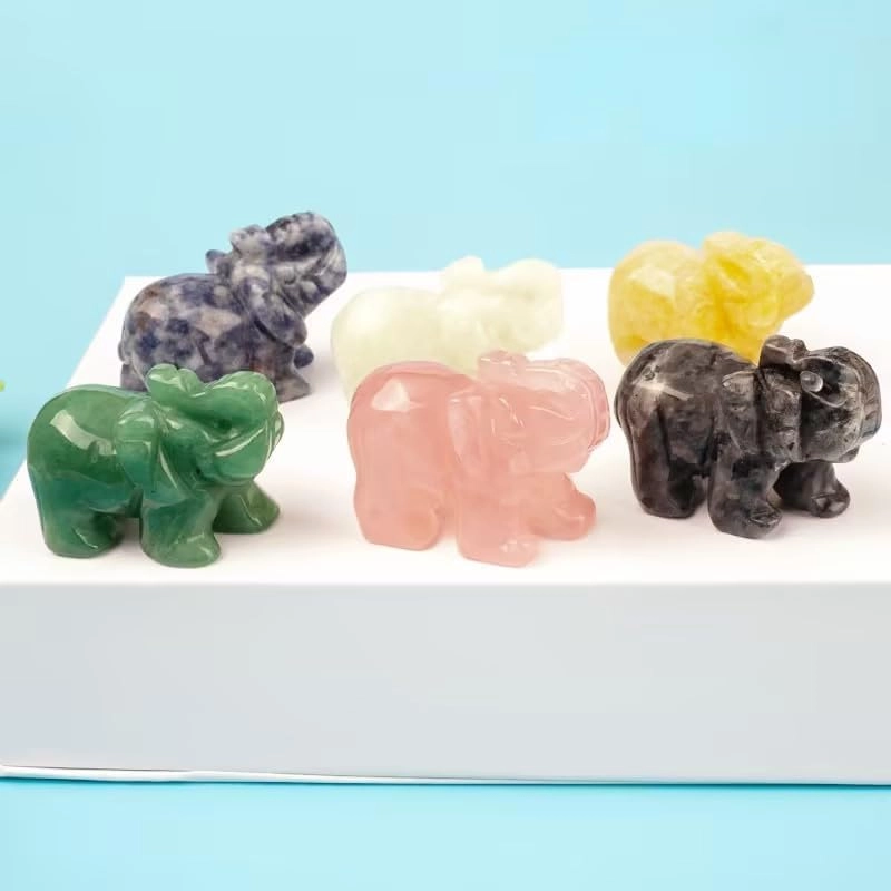 Elephant Ornament - Jade Stone