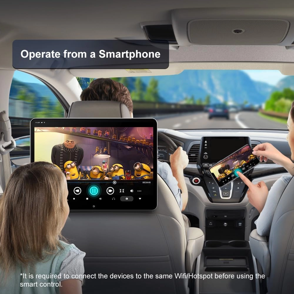 Portable Car TV Headrest Monitor - 4K 14 inch