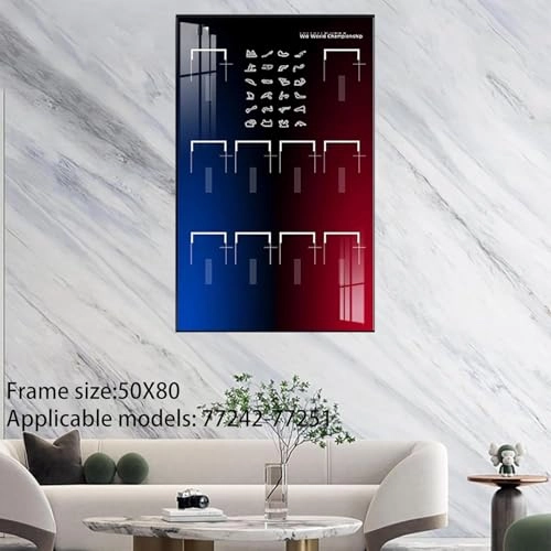 Wall Mount Display Stand - for Lego 77242-77251 Racing Car 50 x 80 CM