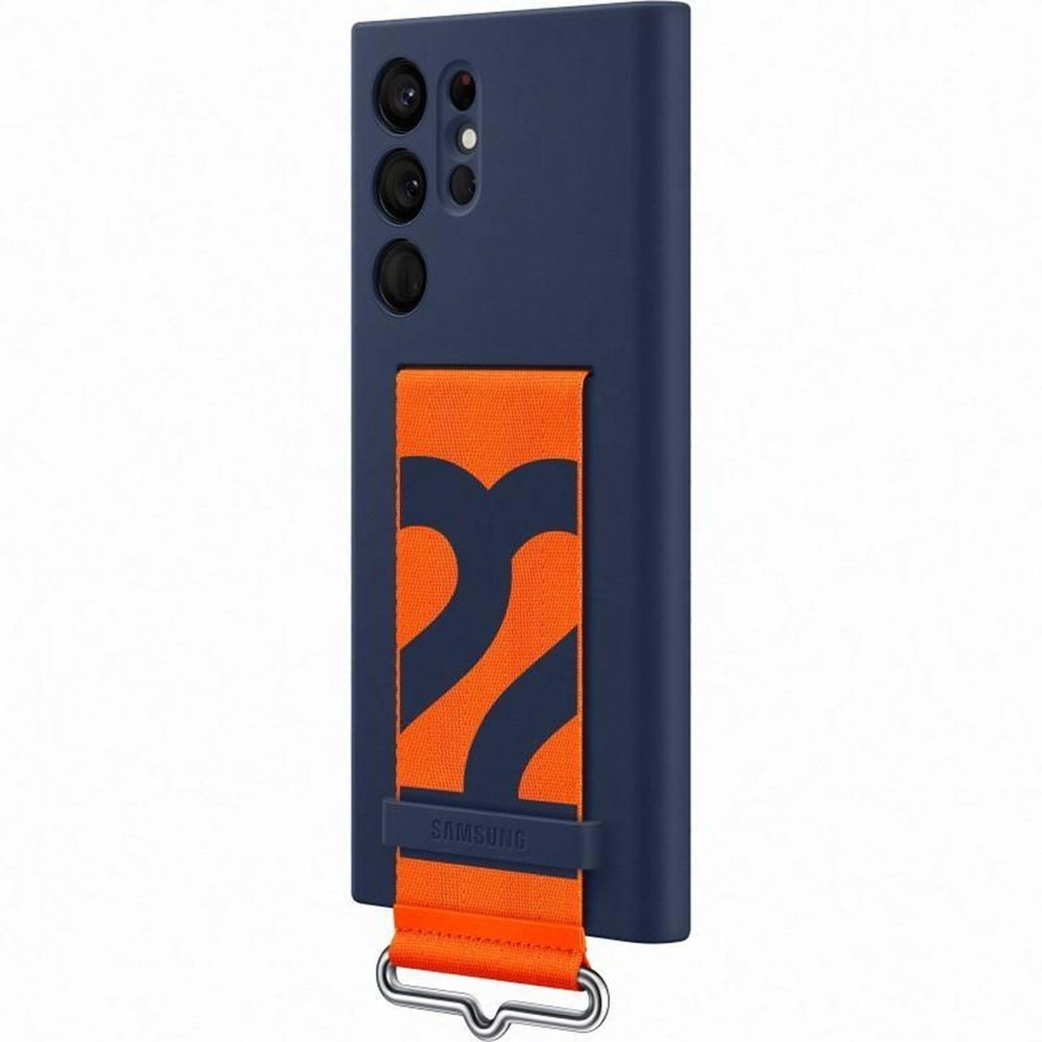 Silicone Cover with Strap Silicone Case for Samsung Galaxy S22 Ultra