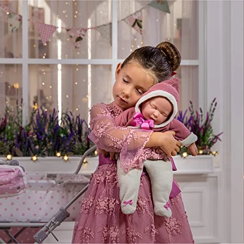 La Baby Reborn Baby Doll - 17" Soft Weighted Body Closed Eyes Gift Set Ages 2+