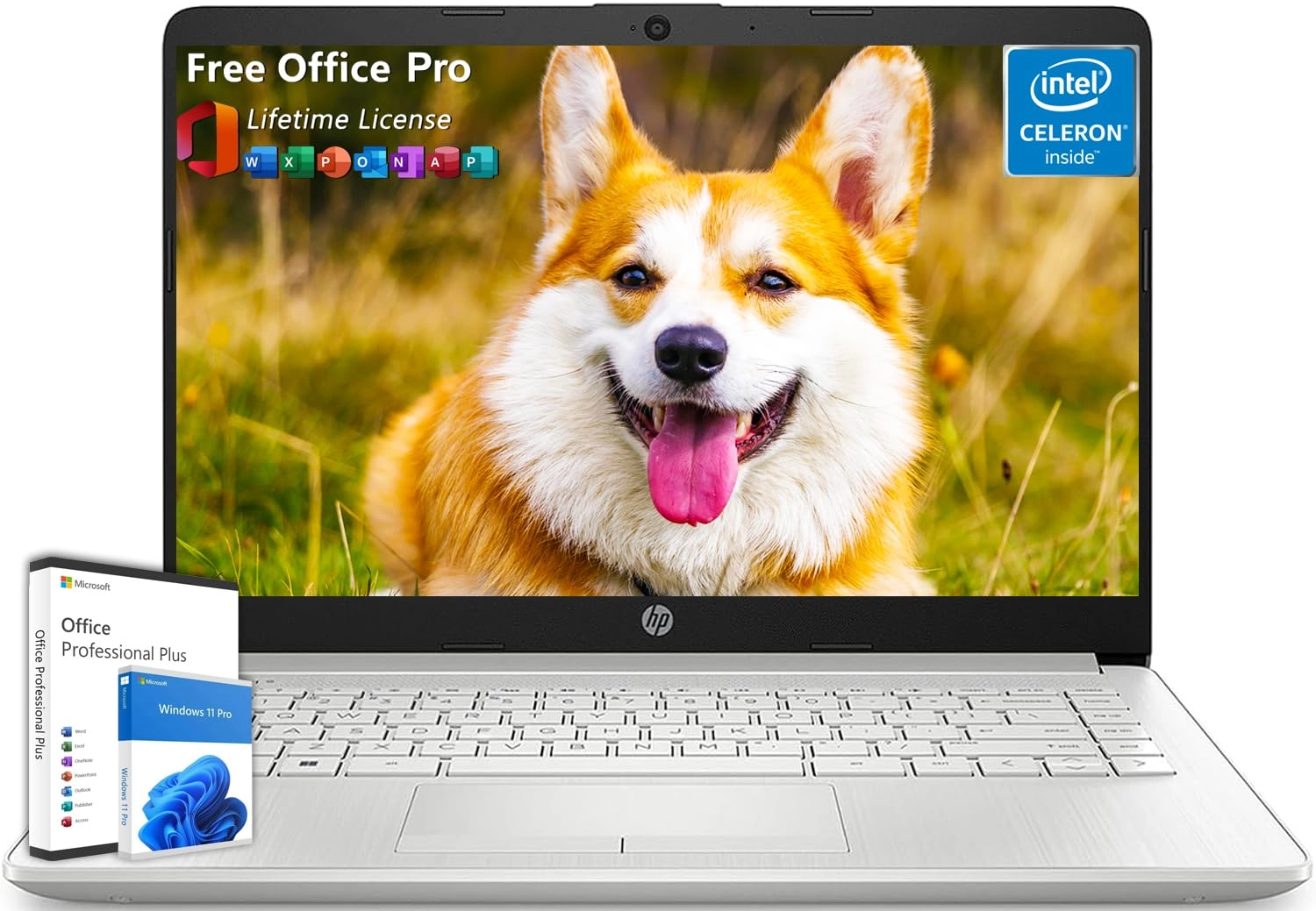 Newest 14 Inch Laptop - 14'' Celeron N4120 16GB DDR4 320GB (64GB eMMC+256GB Card)