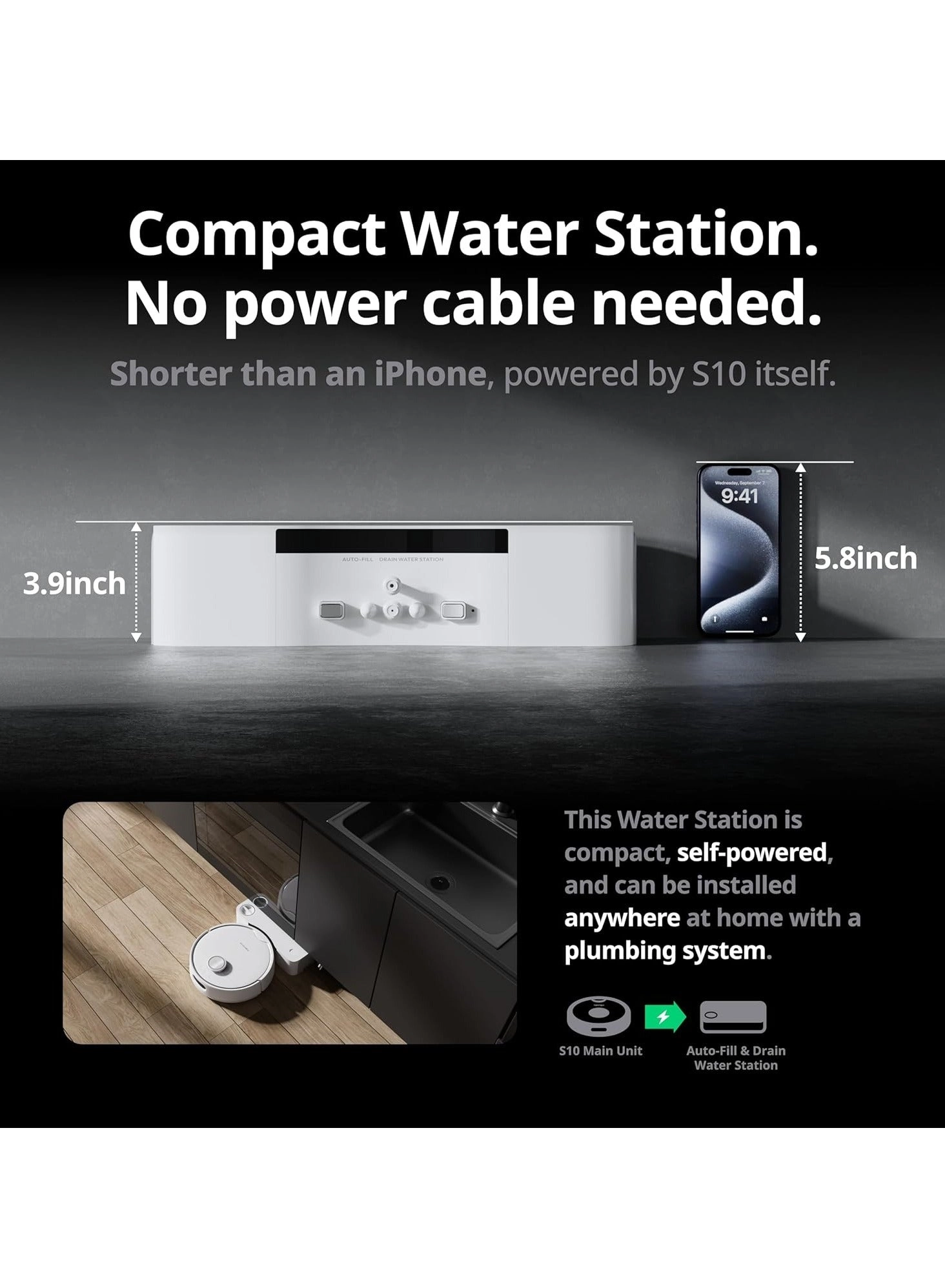 S10 - Robot Vacuum and Mop with Dual Stations