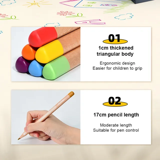 Vibrant Coloring Pencils - 24