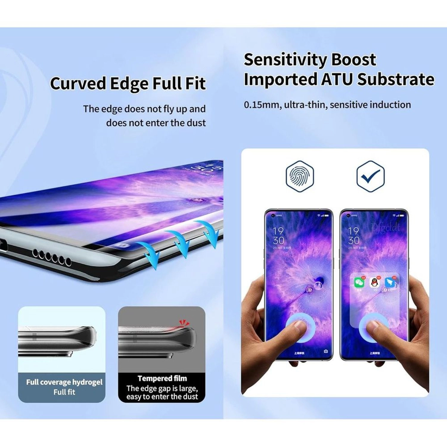 Clear Self-Healing Hydrogel Screen Protector for Samsung Galaxy S24 Ultra