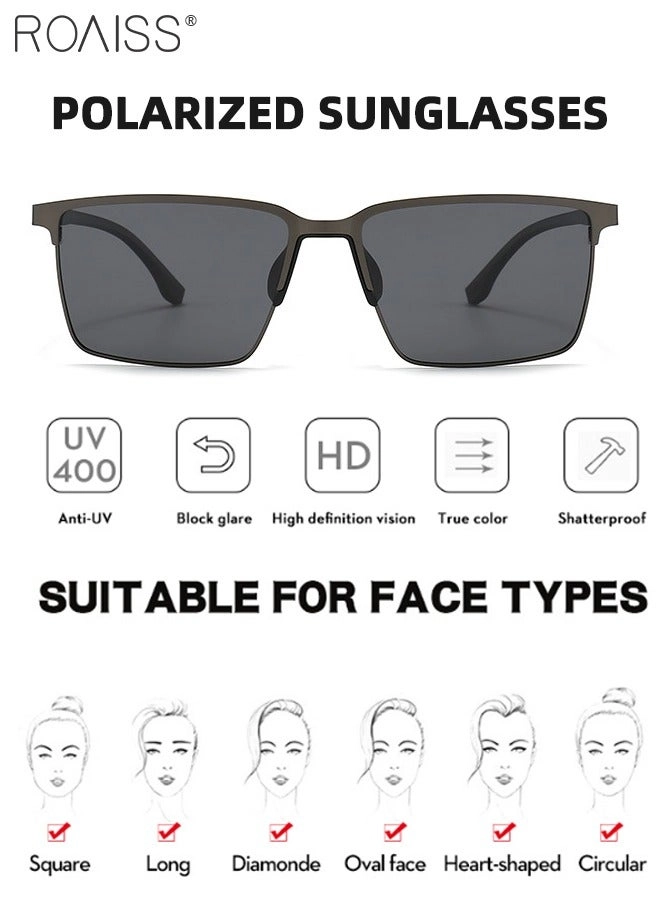Rectangular Sunglasses - 59mm Grey