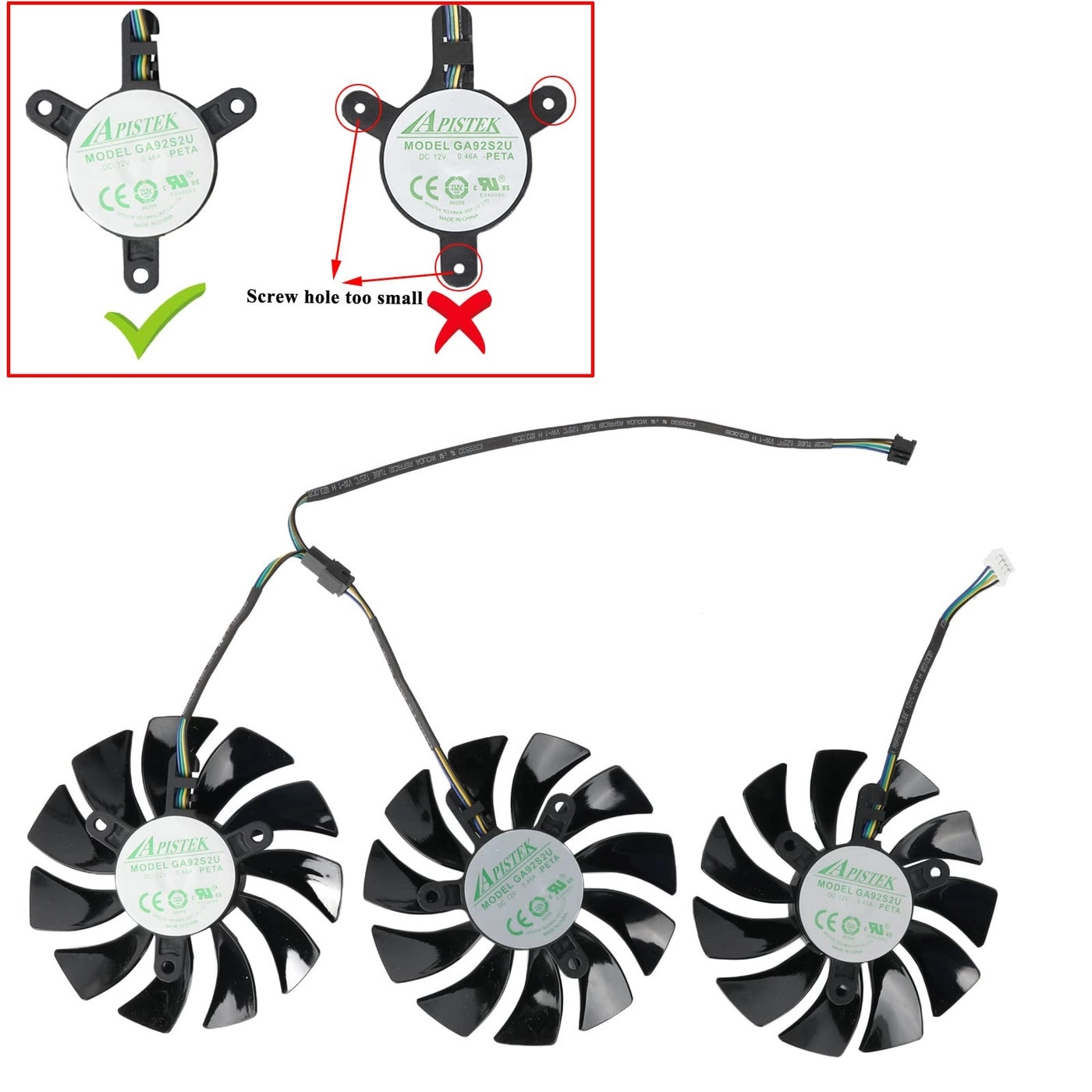 RTX 2080 Ti AMP - GPU Fan Replacement Full Set