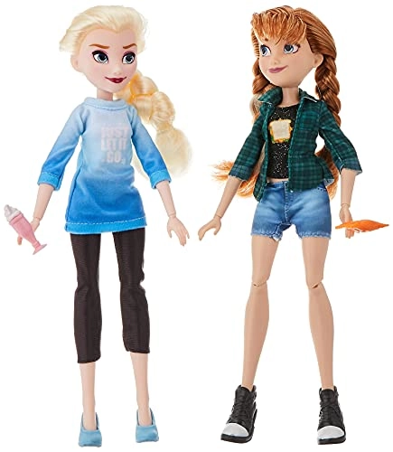 Elsa Fashion Doll - with clothes removable shoes + Anna Fashion Doll Ages 4+