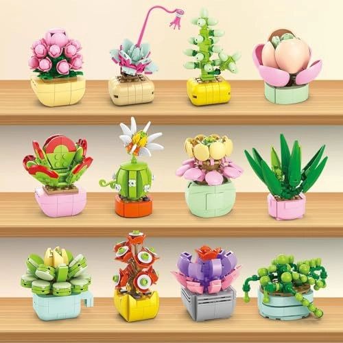 Succulents Building Blocks - Plants 24pcs