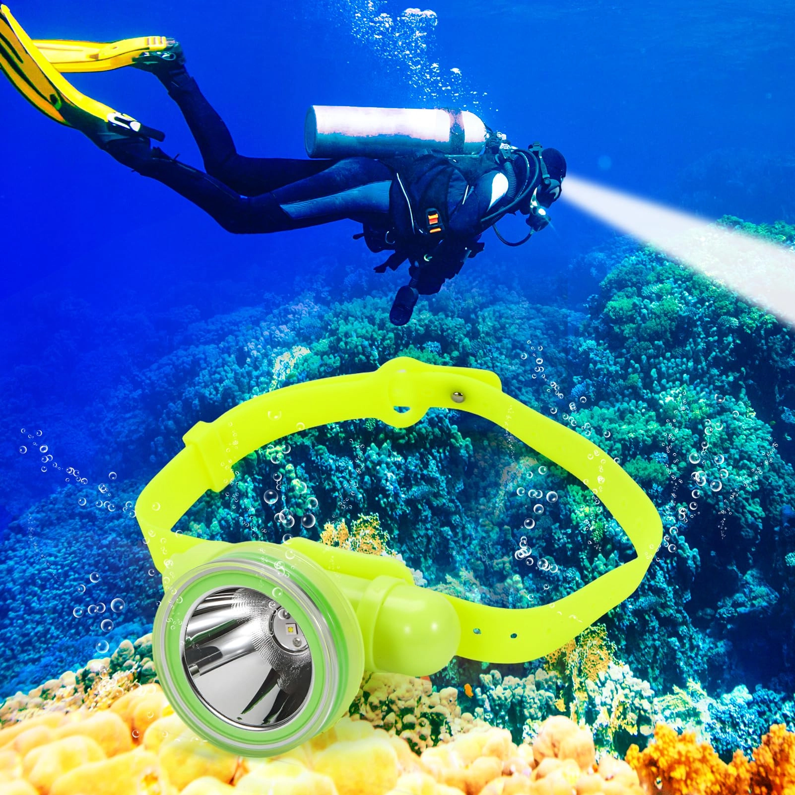 Kitness Q1 - IPX8 Waterproof 3 Modes 10 Hours Runtime