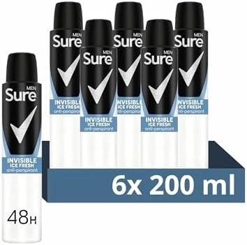 Sure Invisible Ice Fresh Anti-Perspirant Deodorant Spray - floral Pack