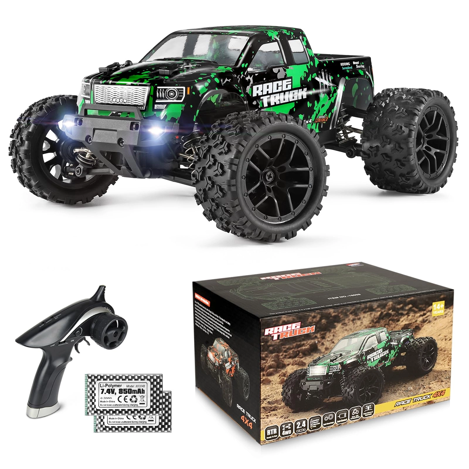 Shantou Haiboxing Technology&Education Model Co., Ltd. 4WD Remote Control Truck - 1:18 Scale