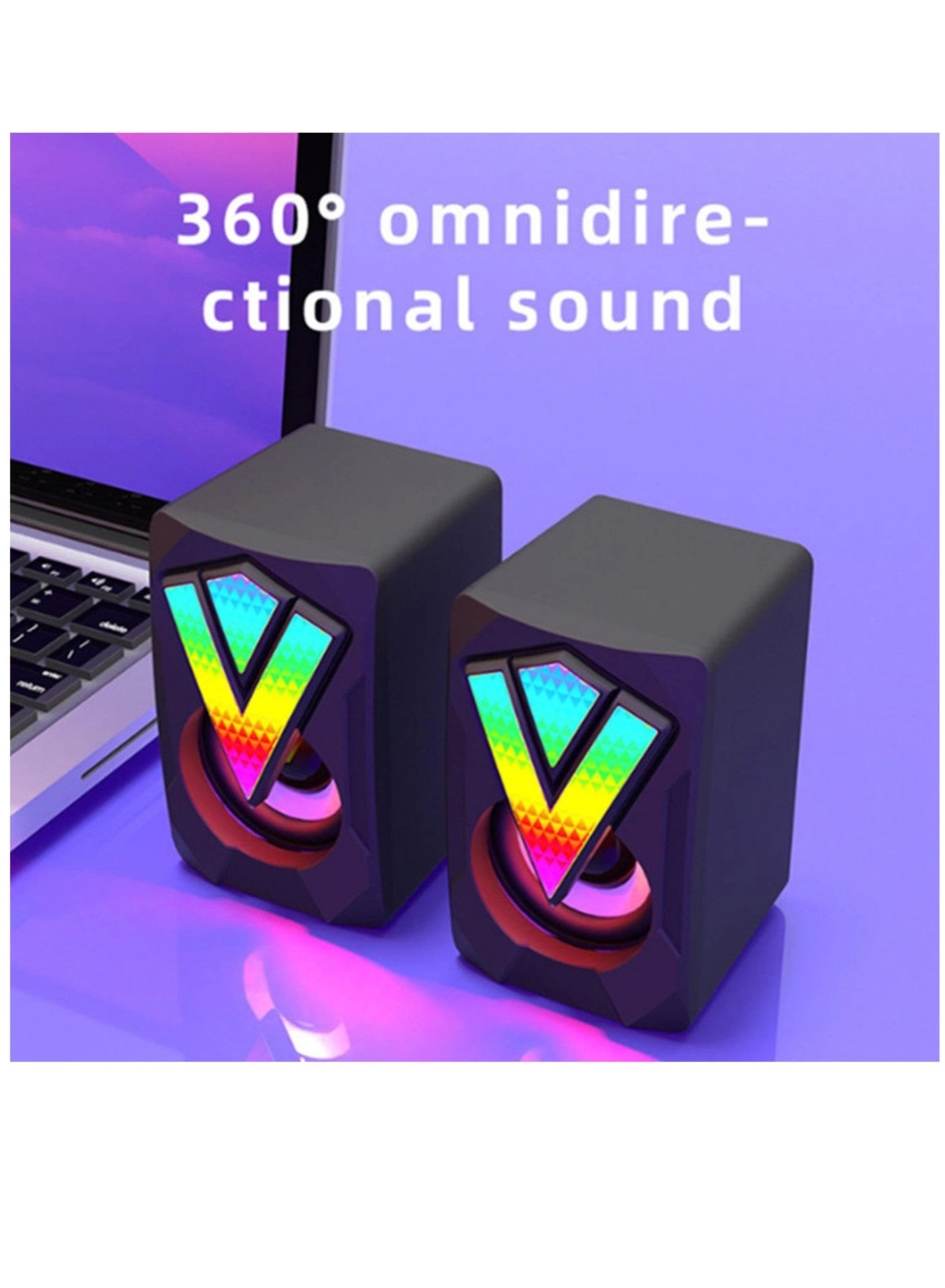 RGB PC Speakers - 2.0 channels 5W X 5W