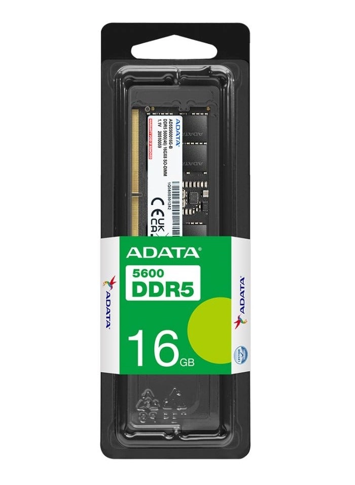 ADATA AD5S560016G-S - 16GB 5600MHz SO-DIMM DDR5