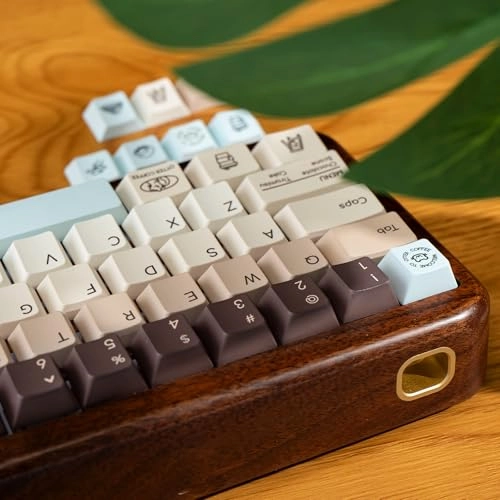 130 Keys Minimalist Cute Capybara Keycaps - ANSI US and UK Keycap Puller