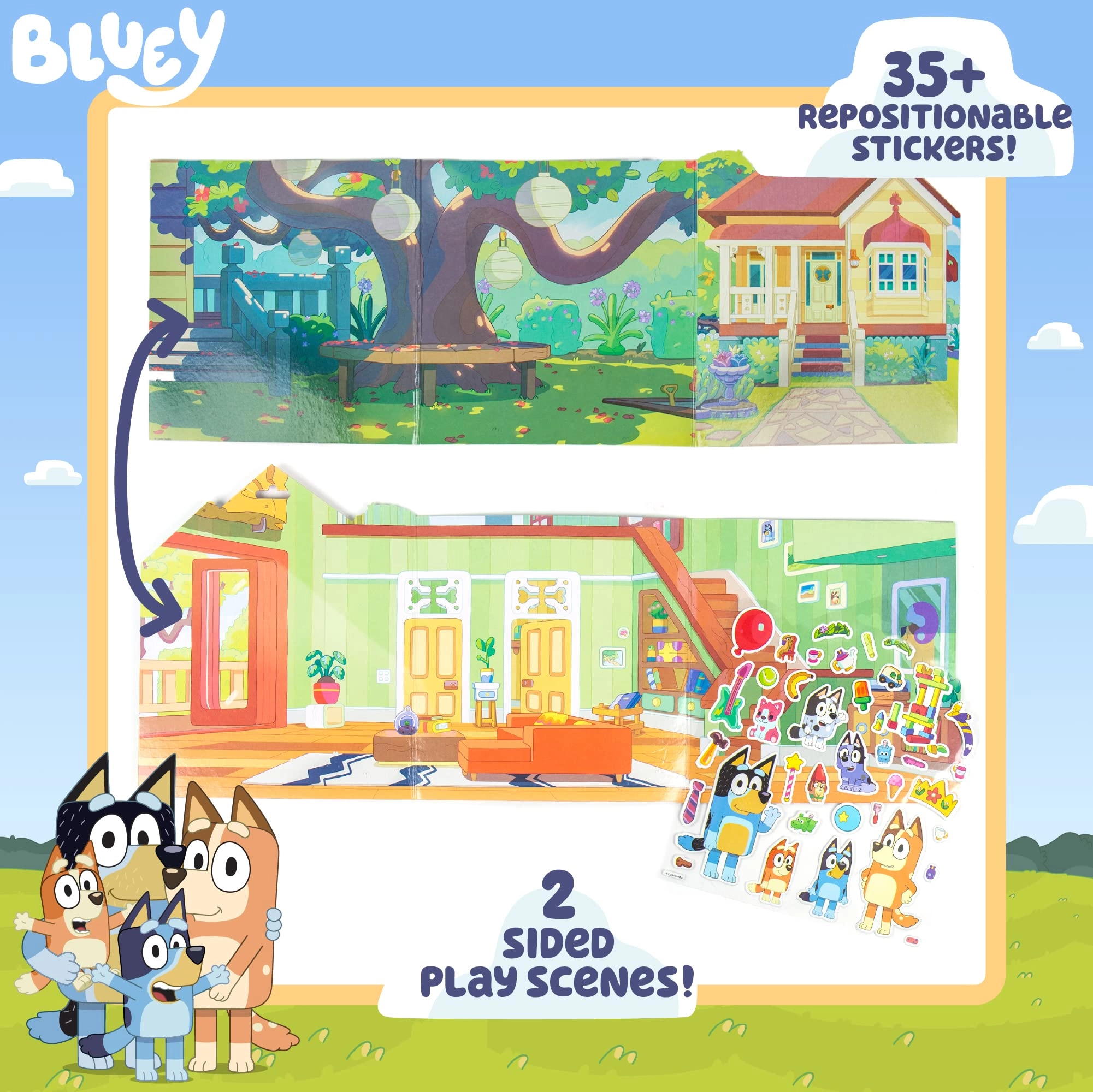 Bluey Sticker Book 35 pcs