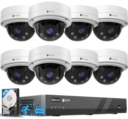 PoE Security Camera System - 8pcs 16 5MP