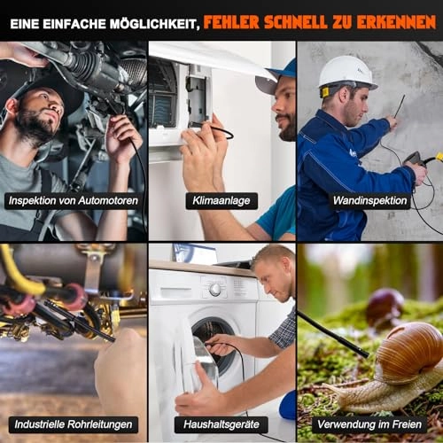 Three Lenses Endoscope Camera - 6 mm 15 m