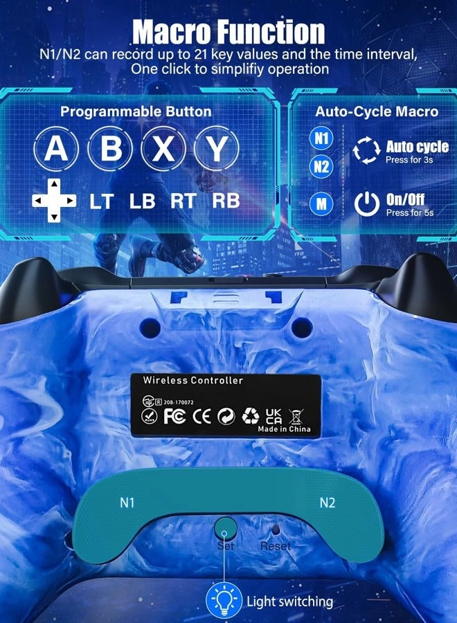 Wireless Switch Pro Controller-S14 - Blue Nintendo Switch