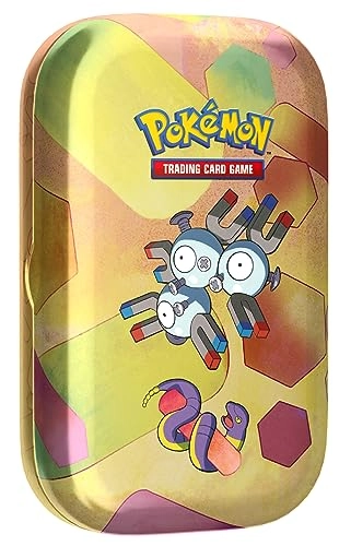 Pokémon Scarlet & Violet-151 Mini Tin - Magneton - 2 Booster Packs 1 Coin 1 Art Card