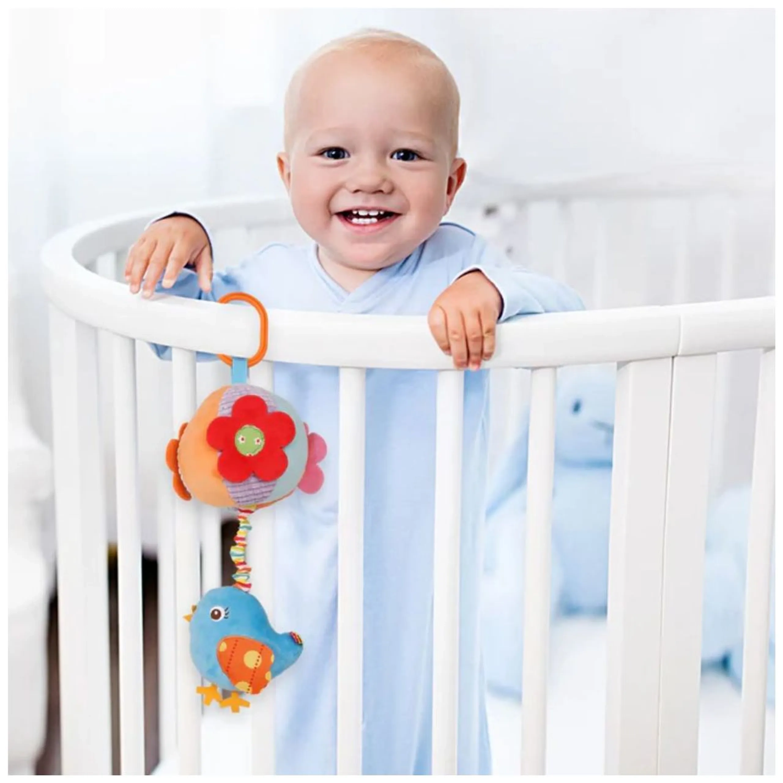 Baby Stroller Plush Hanging Mobile Rattle Toy - Suitable for 3 months and above